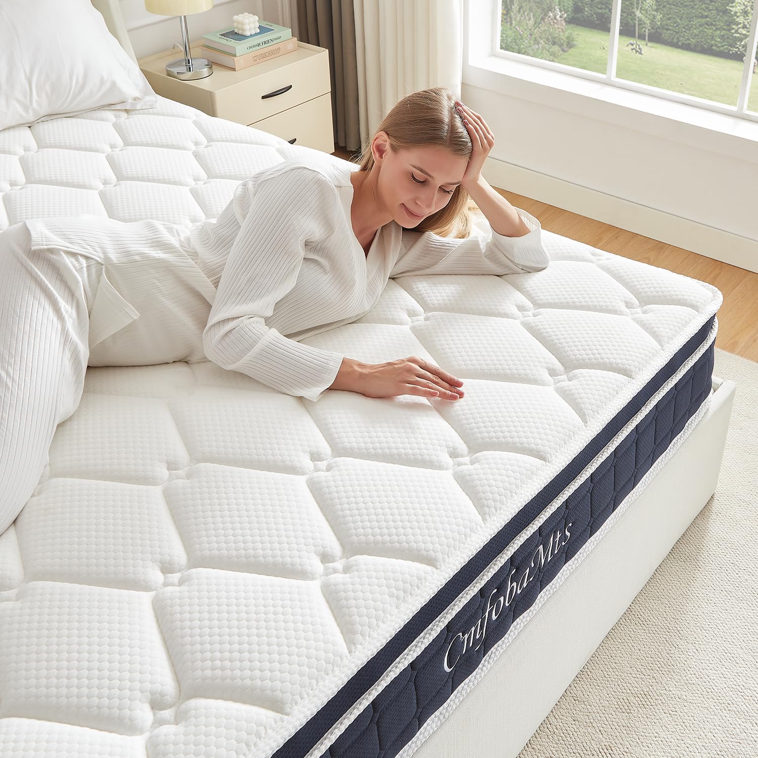 Amazon.com: CMFOBAMTS Twin Mattress, 10 Inch Memory Foam Hybrid