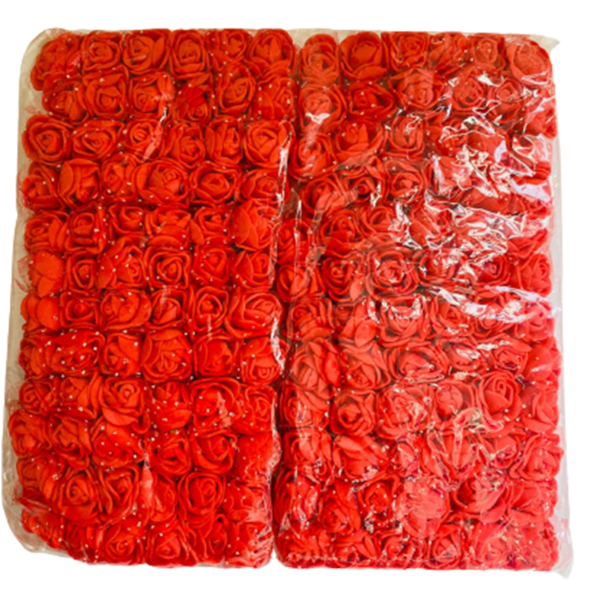 creative balloons Artificial Foam Rose Flowers 144 Red Foam Roses Real Touch Fake Flower Gift Flowers for Wedding Birthday Memorial Day DIY Flowers Craft Valentine's Day Bride Bouquets 5 Pack — image 1