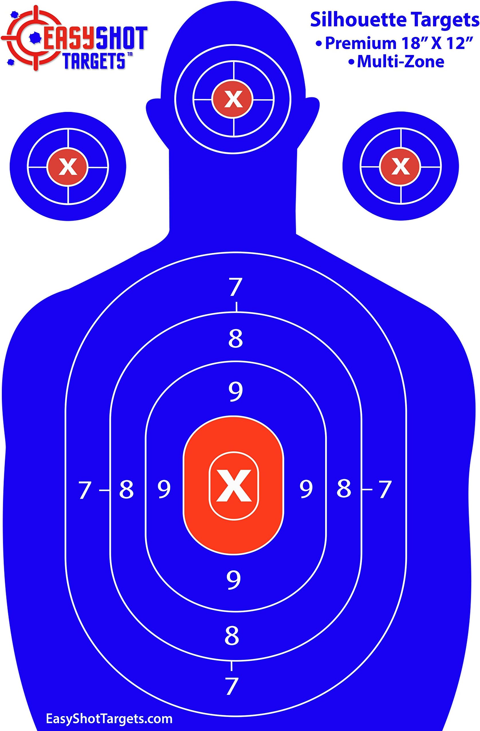 Shooting Targets 12 x 18inch Targets Highly Visible Neon Silhouette Paper Targets Heavy-Duty Paper Targets for Shooting in Short and Long Range Hunting Practice
