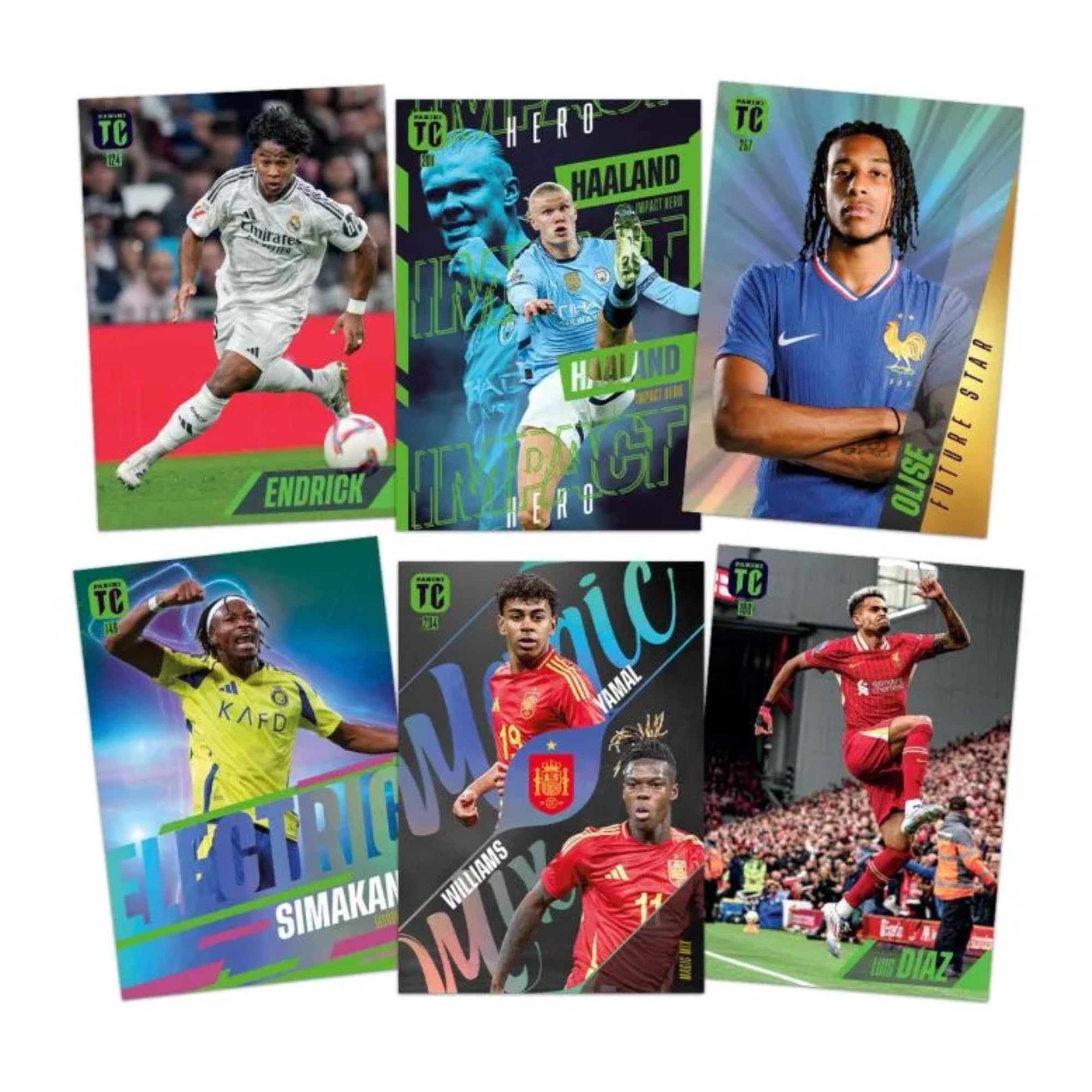 Panini 2 confezioni da 16 carte calcio FIFA Top Class 2025 | Carte collezionabili World Top Club, squadre e giocatori | Lotti ufficiali Panini da collezione