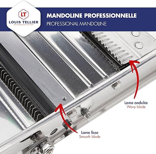 Miniatura 3 de Bron Coucke Cortadora de mandolina Bron de acero inoxidable sin empujador 215030 gris