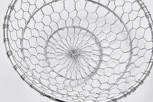 Miniatura 2 de Colador de araña de acero inoxidable, colador de malla de cocina asiática, colador de wok de alambre para cocina, cesta de skimmer de 7 pulgadas,