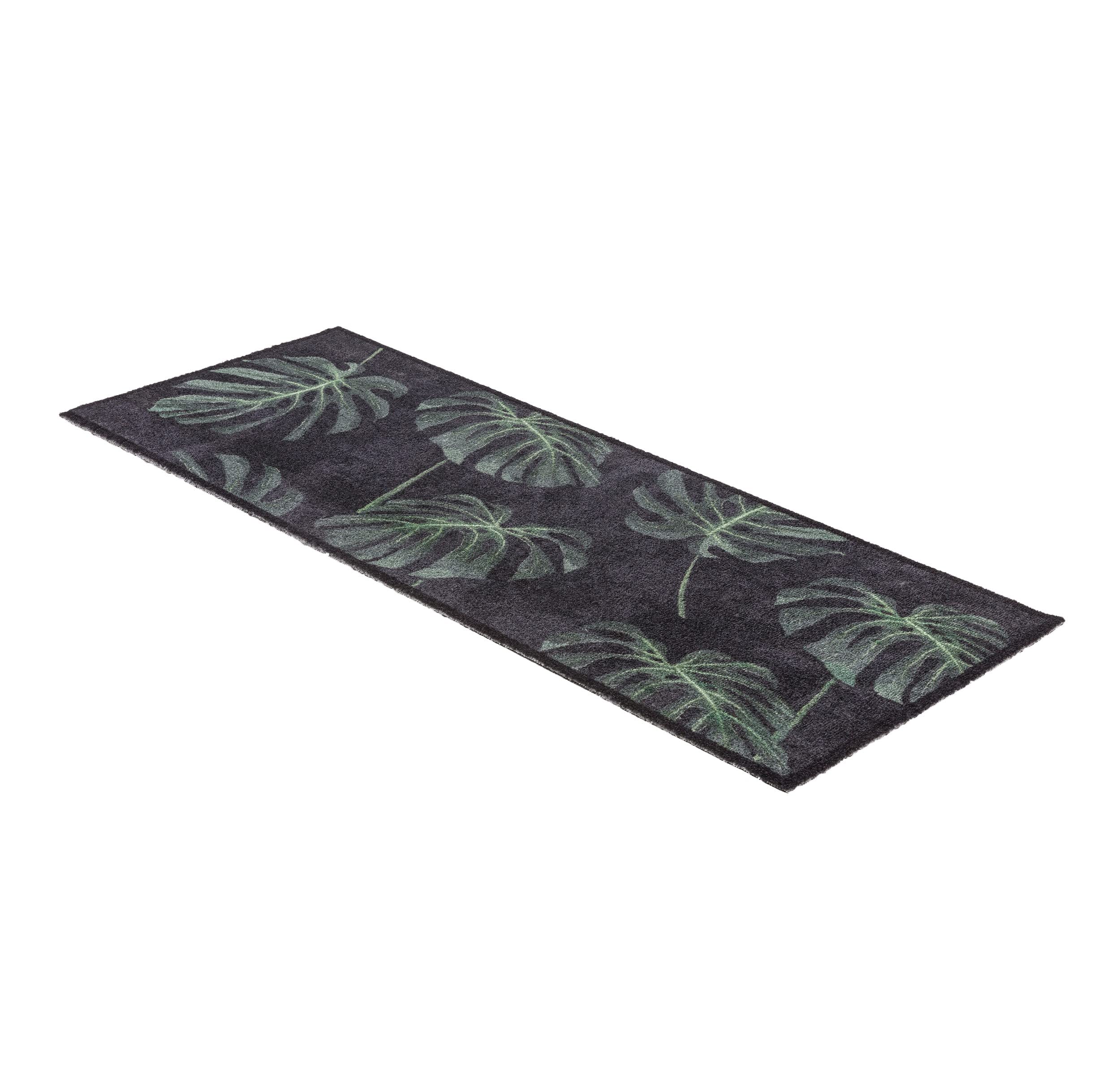 Astra Zerbino antiscivolo per interni - Monstera verde 50x130 cm - Tappetino antisporco lavabile e facile da pulire - Felicido Tappetino per l'ingresso, il corridoio, la porta d'ingresso