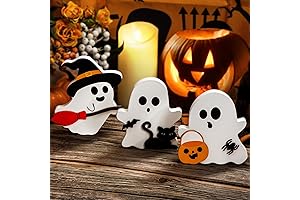 Cute Halloween Decor Wooden Signs and Blocks