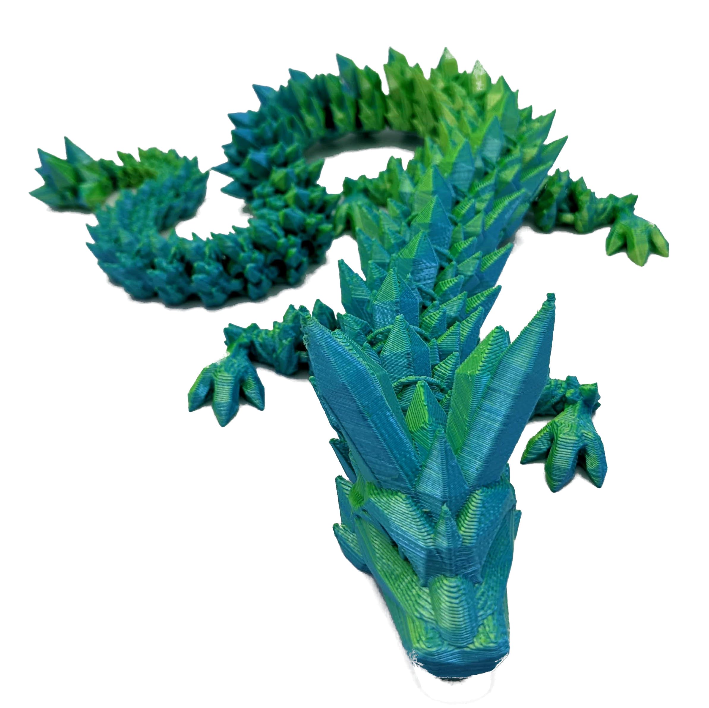 Amazon.com: 3d Printed Articulated Crystal Dragon Toy (24