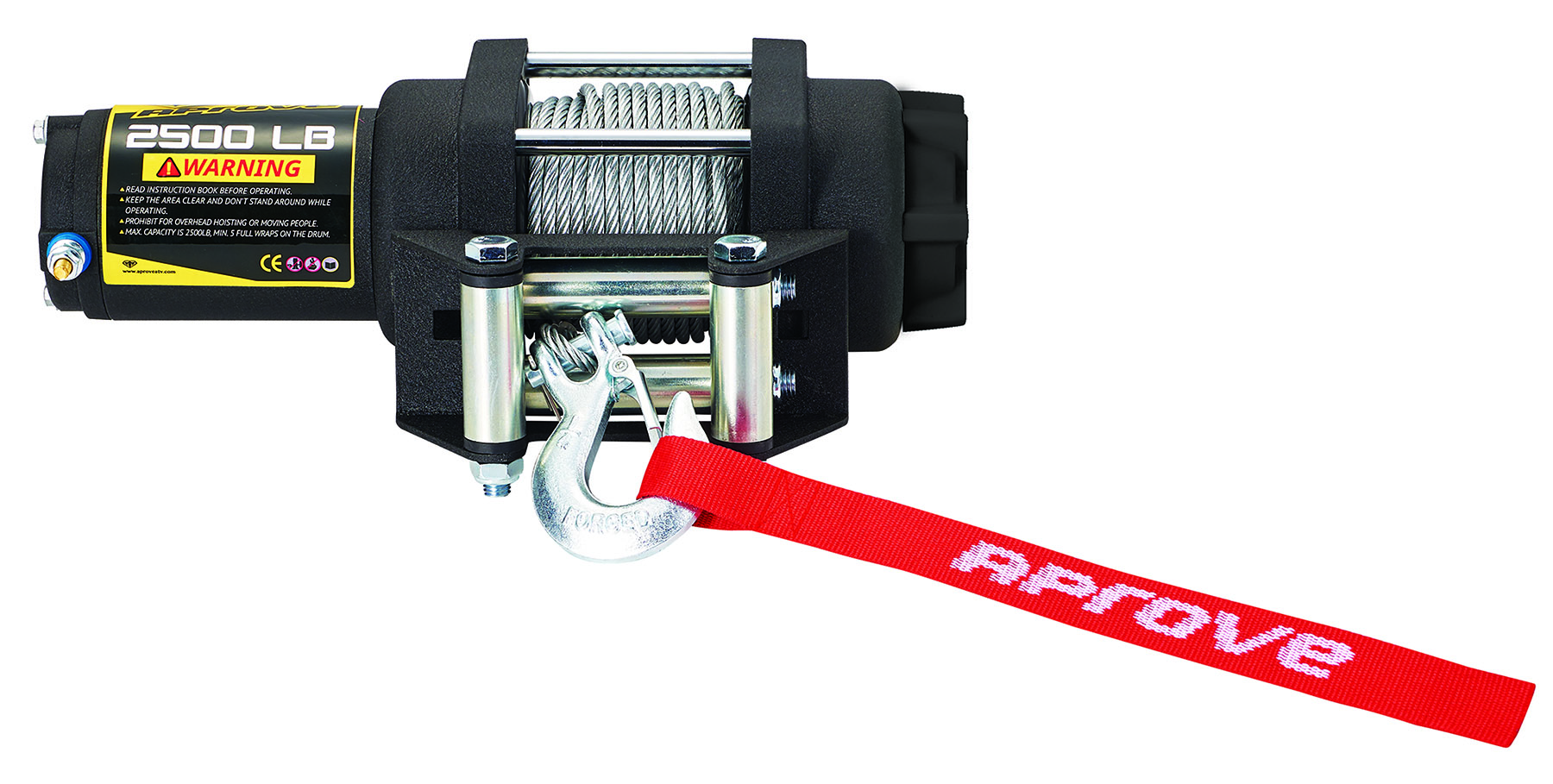 Winch Eléctrico ATV/UTV 2500 lbs 12V con Cable de Acero miniatura 7