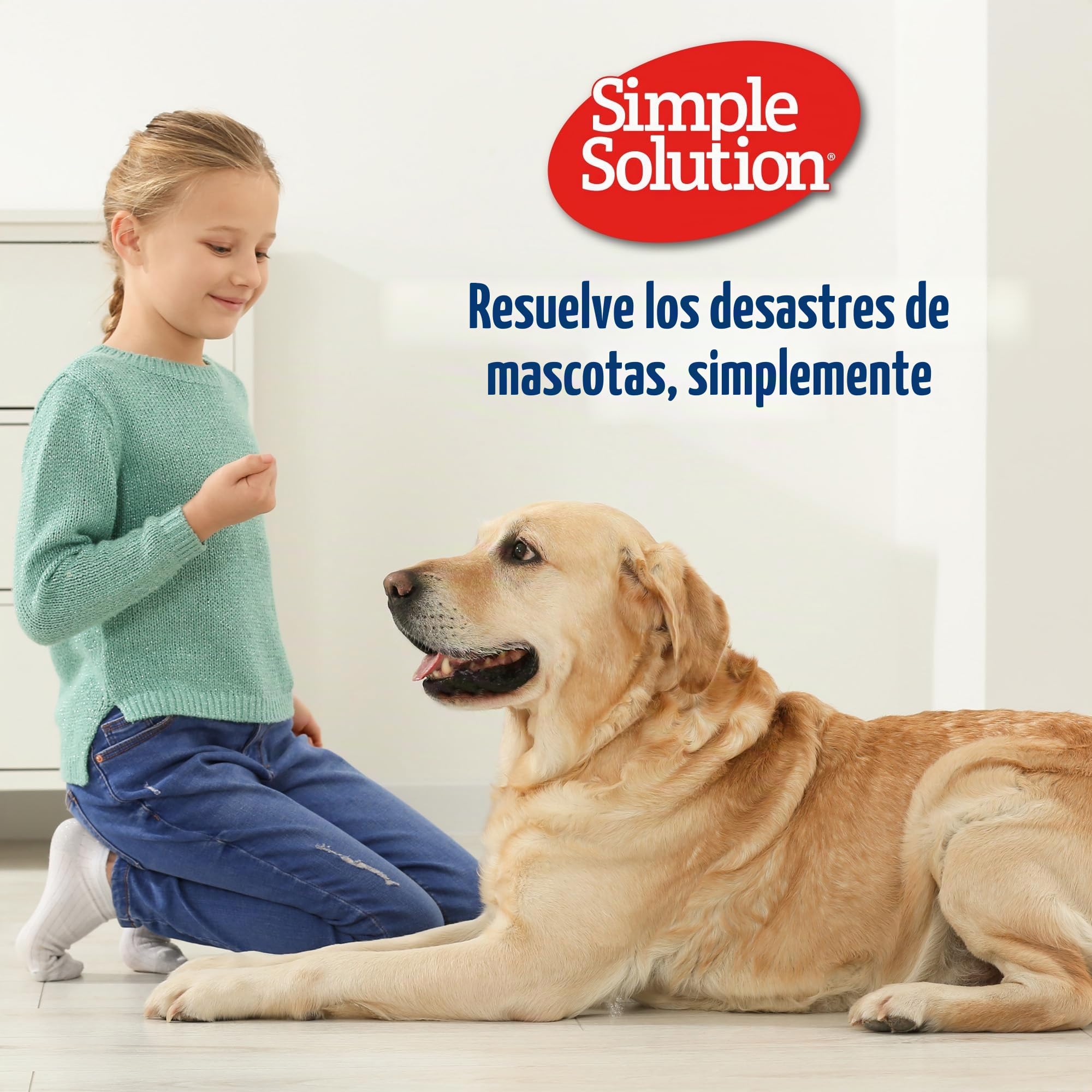 Simple Solution True Fit - Pañales desechables para perros hembra, súper absorbentes con indicador de humedad, 30 unidades, blanco, L/XL