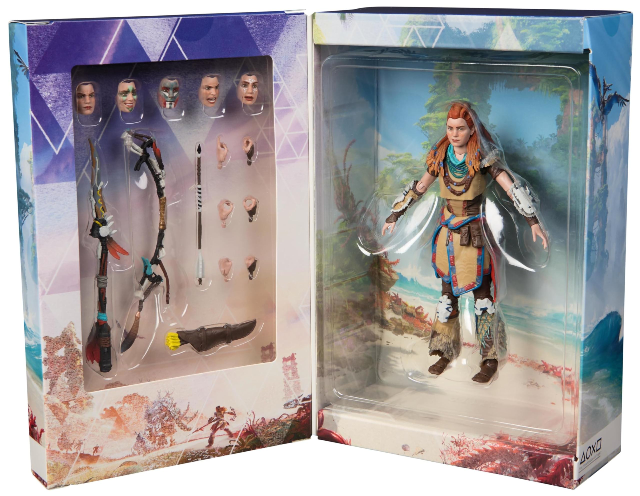 Playstation Horizon Forbidden West, Figura de acción de Lujo de Aloy de 15 cm con 15 Accesorios, The Shapes Collection, para Fans y coleccionistas de la PS5 a Partir de 17 años