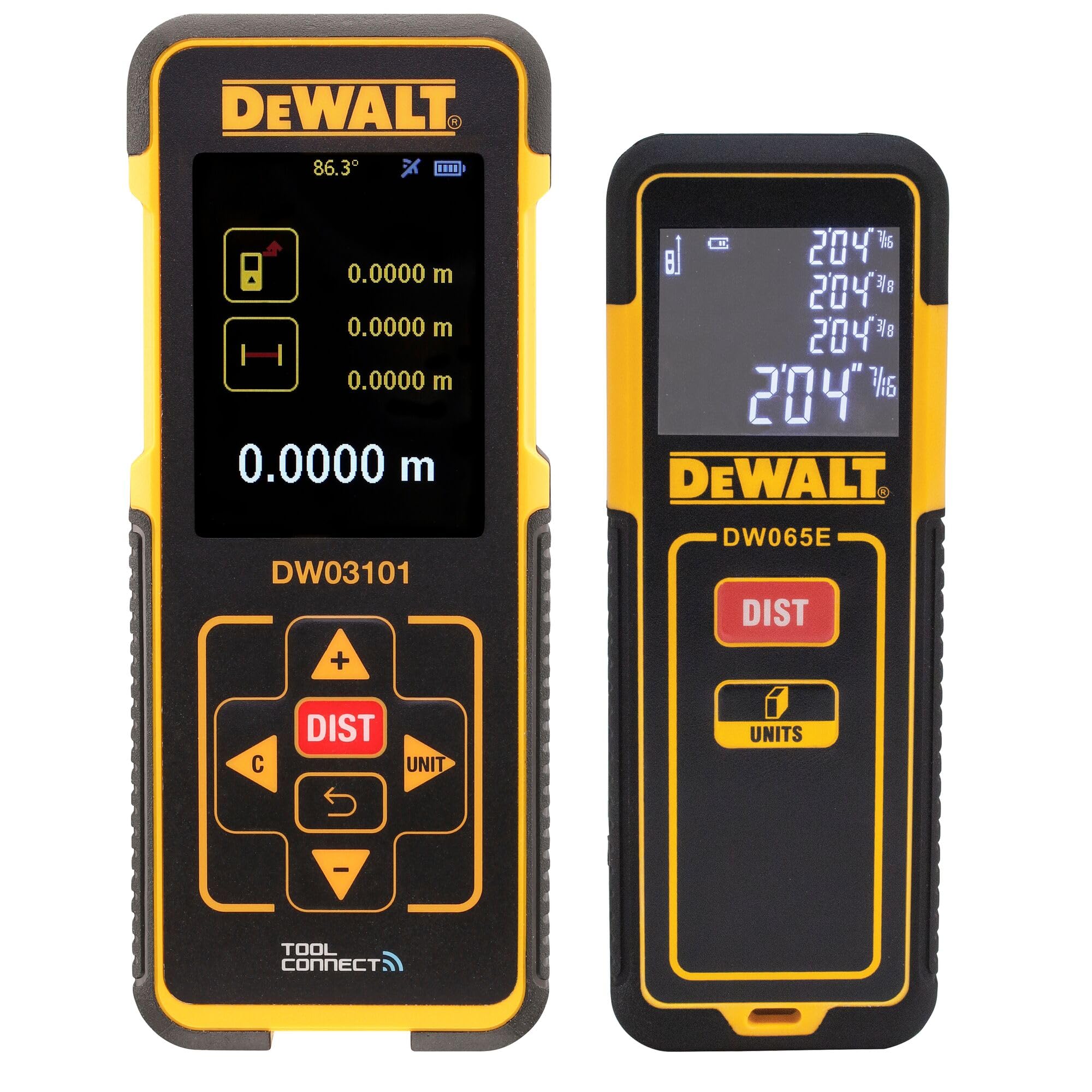 DEWALT DW03101-XJ - Medidor láser de distancias con alcance de 100 m