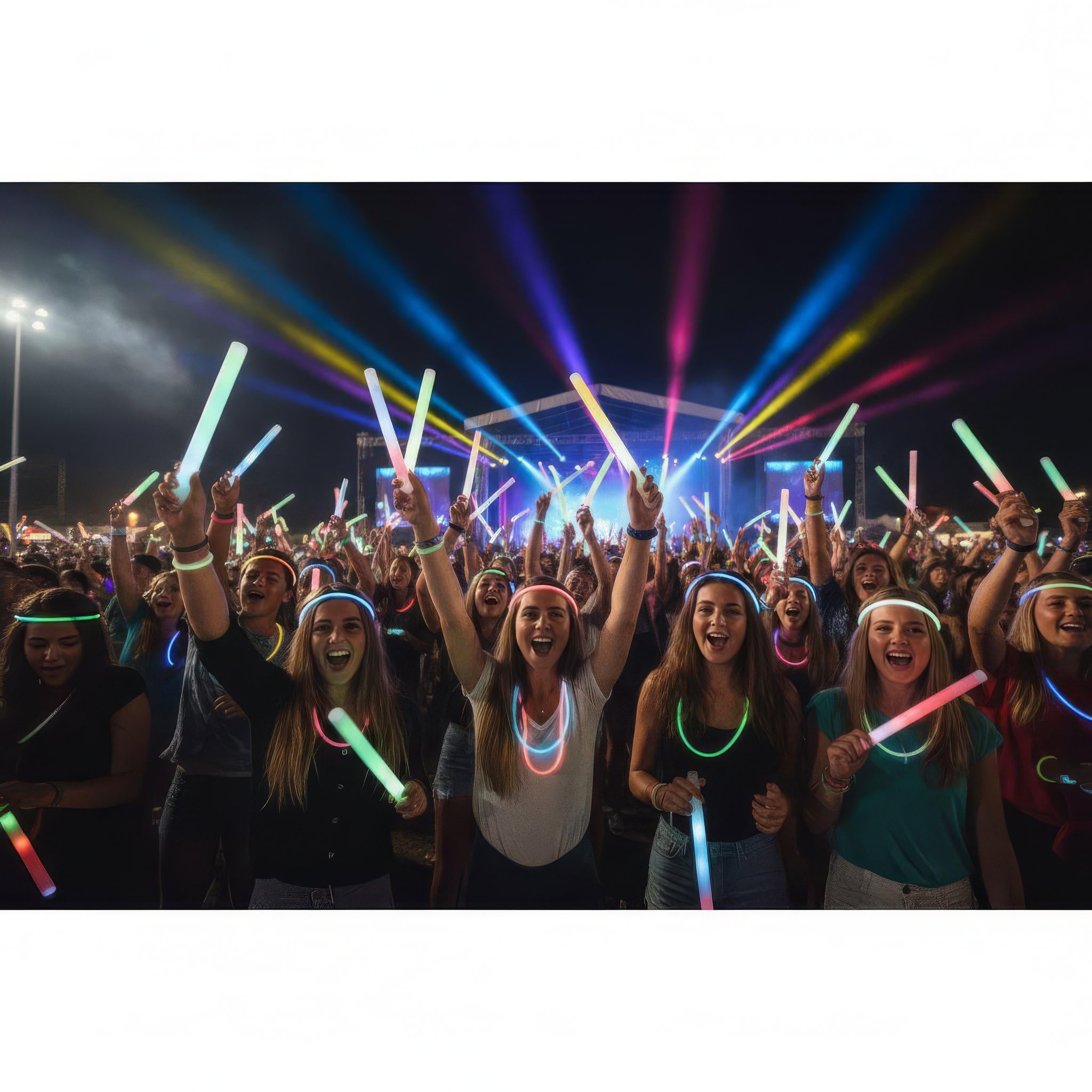 HENBRANDT Ultimate Glow Stick Party Pack 110 PCS - Image 4