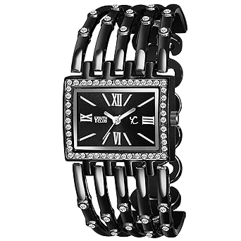 YOUTH CLUB Analog Girls Watch (Black Dial, Black Colored Strap)