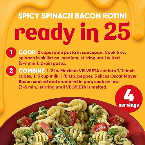 Miniatura 7 de Velveeta - Queso fundido mexicano con pimientos jalapeños bloque de 16 onzas