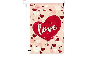 TUPARKA 12 X 18 Inches Happy Valentine's Day Garden Flag
