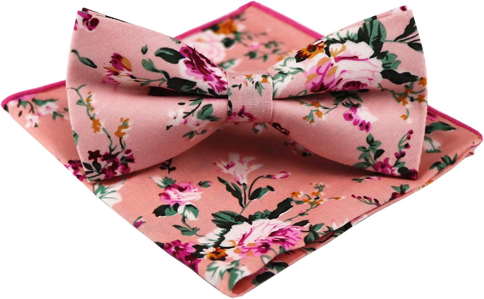 SecdtieMen's Skinny Tie Fashion Causal Cotton Floral Printed Linen Necktie