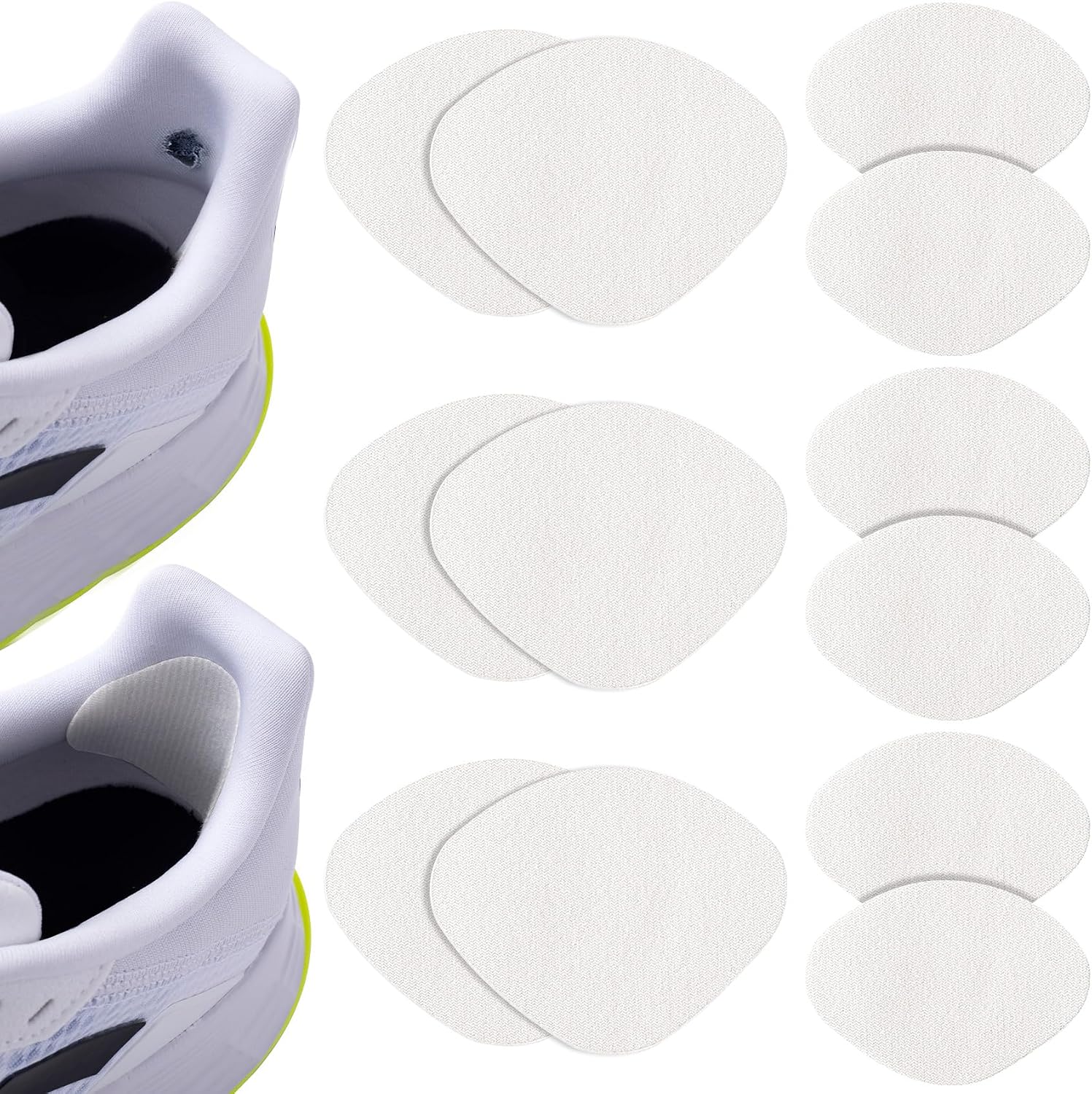 Joez Wonderful Shoe Heel Repair Patch, Self-Adhesive Sneaker Inside Patches for Holes, Fabric Patches Mesh Repair Kit