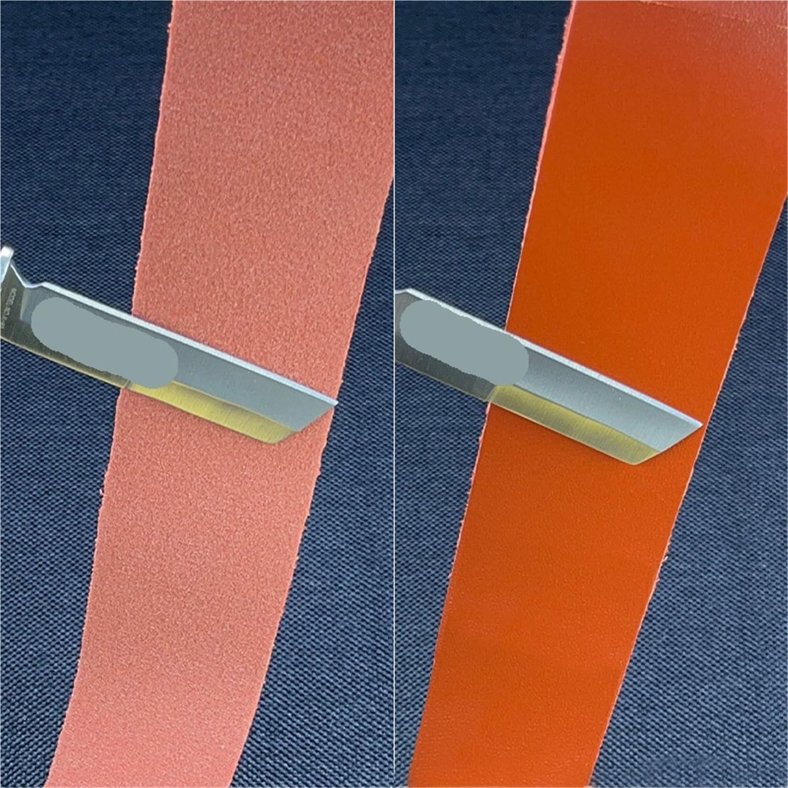 Coramella per Affilatura Cinturino in pelle for affilatura rasoio a mano libera, in da barbiere con composto lucidante Per Rasoi, Affilatura Coltelli E Scalpelli(Leather 2 compoundB5)