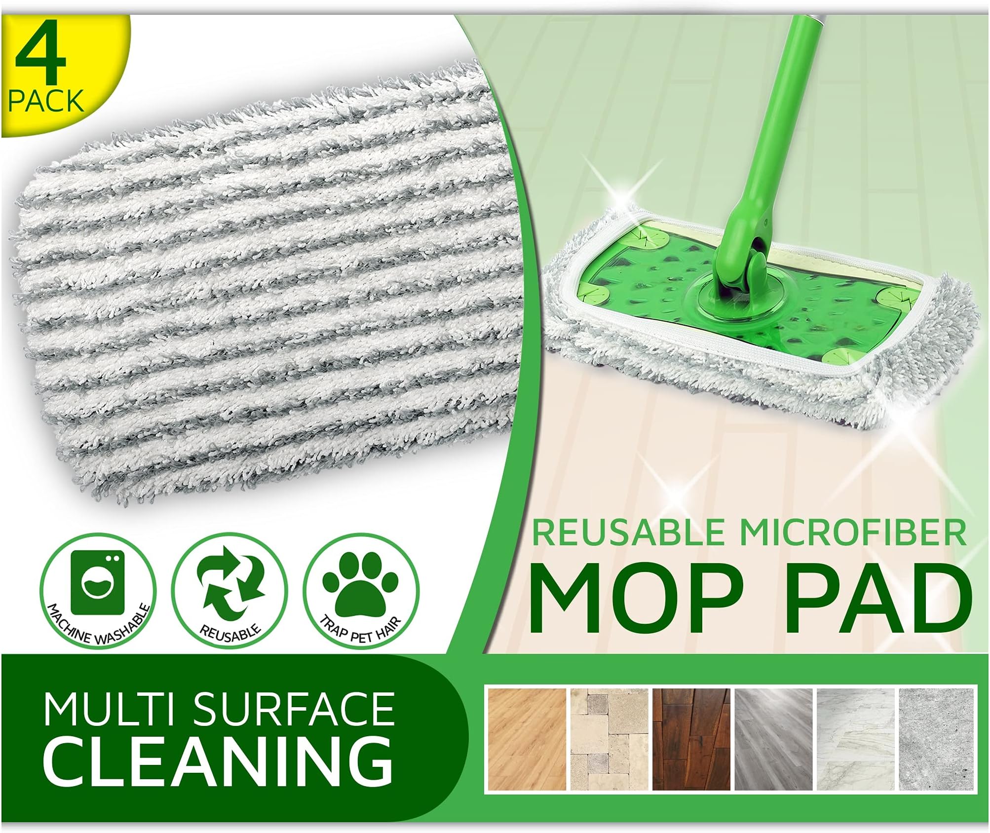 Reusable Mop Refills Reusable Mop Pads Compatible With Swiffer Wet Jet Mop - Wet Pads Reusable Swiffer Pads 11 thumbnail image