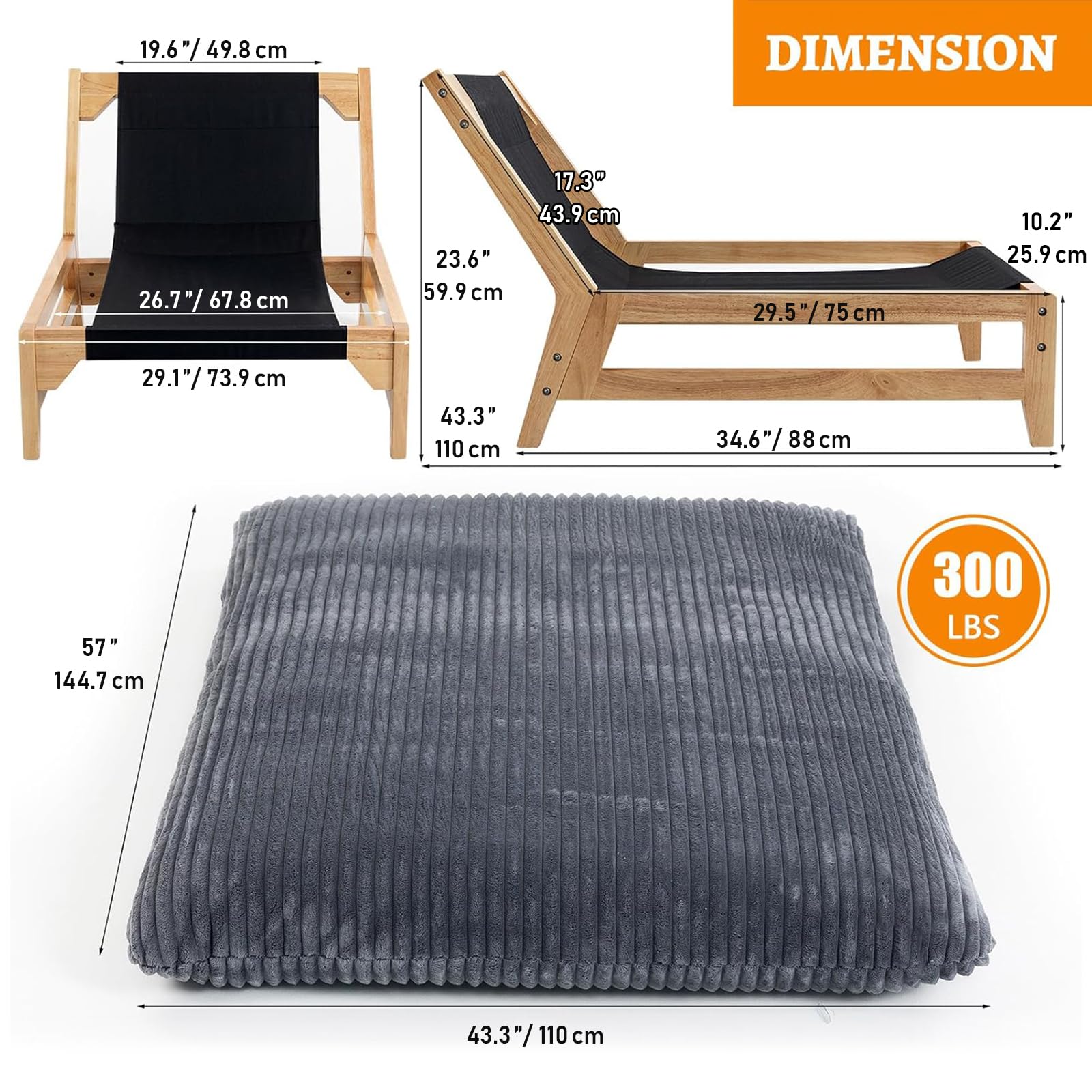 Wohnzimmerstühle Bequemer, Akzent-Lesesessel XXL Sitzsack Wolkenstuhl mit Gestell Für Erwachsene, Cord Sitzsack Sofa für Das Schlafzimmer,Beige