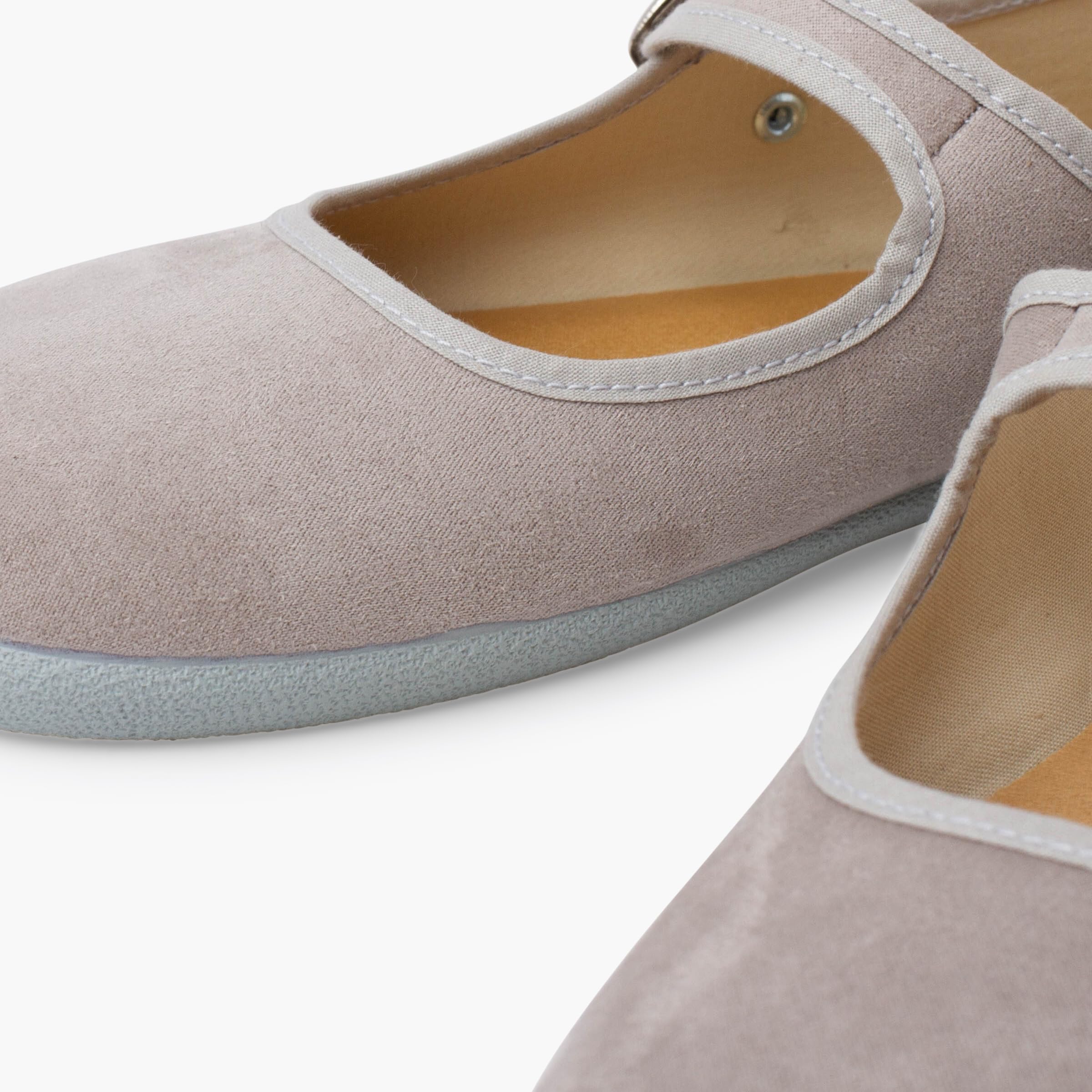 Pisamonas Merceditas Barefoot Suede Hebilla Mujer