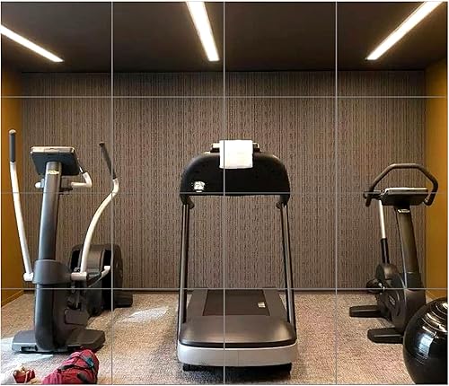 Miniatura 7 de FOLUVUR Espejo de gimnasio en casa de 14 x 12 pulgadas, espejo de pared de vidrio de longitud completa, espejo de puerta, espejo de pared de cuerpo