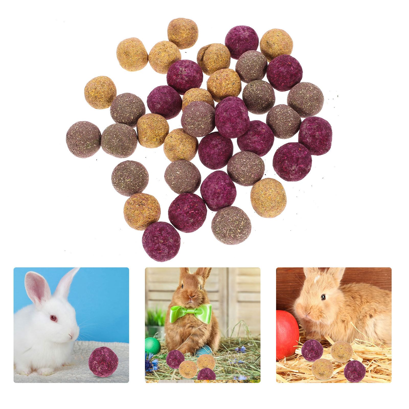 à Mâcher en Bois 3,6 CM pour Lapins et Hamsters Accessoire Dentaire pour Petits Animaux de Compagnie