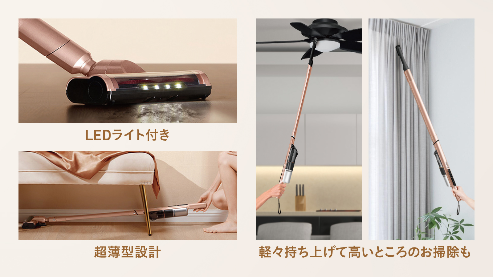 Amazon | Beautitec Magic Clean Slim ハイパワー充電式ハンディ