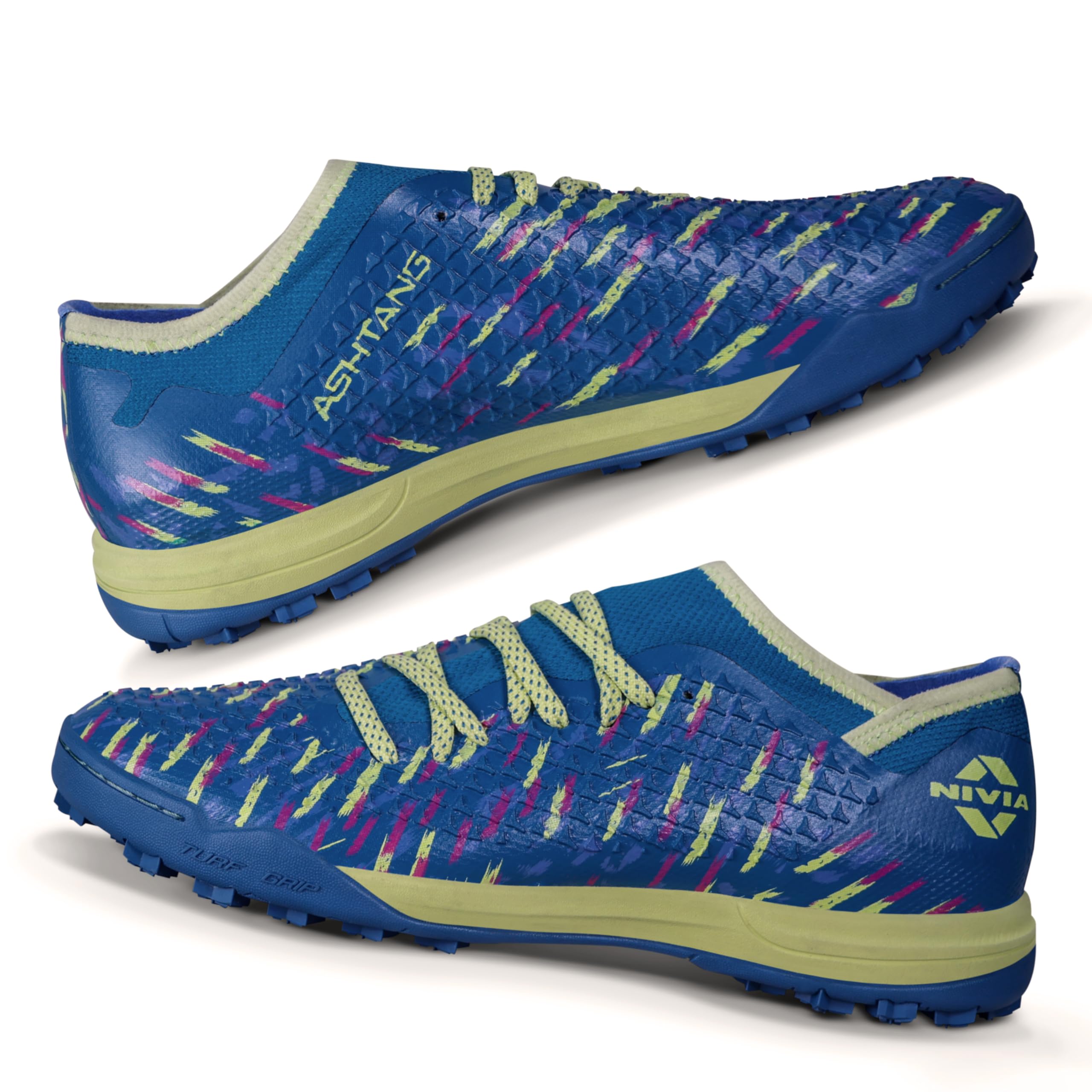 Nivia Ashtang Turf 2.0 Football Shoes for Men | Football Turf Shoes | Soccer Shoes for Men | Get a Grip on Victory | (Core Blue) | Size UK06 (B0CR43D22G) Amazon Price History, Amazon Price Tracker