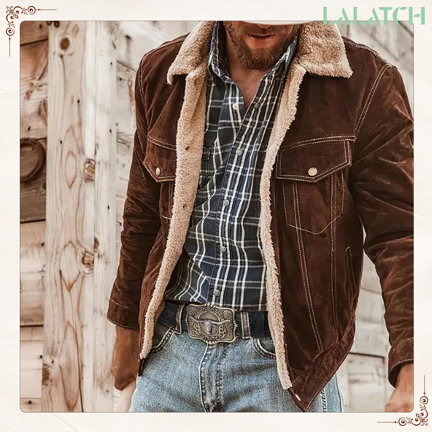 Cowboy Cowgirl Belt Western Belts for Men Women Floral Engraved Longhorn Bull Buckle Belt for Jeans - Image 2