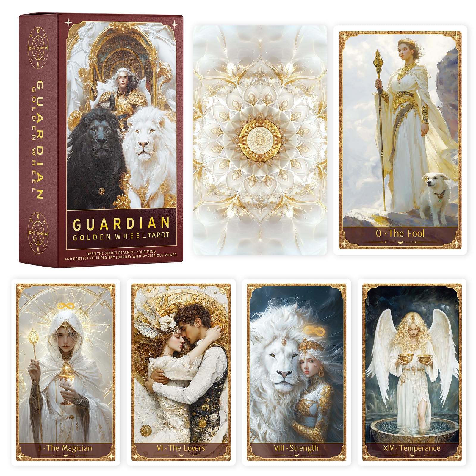 Cartas de tarot clásico baraja de 78 cartas con guía en español para adivinación 8