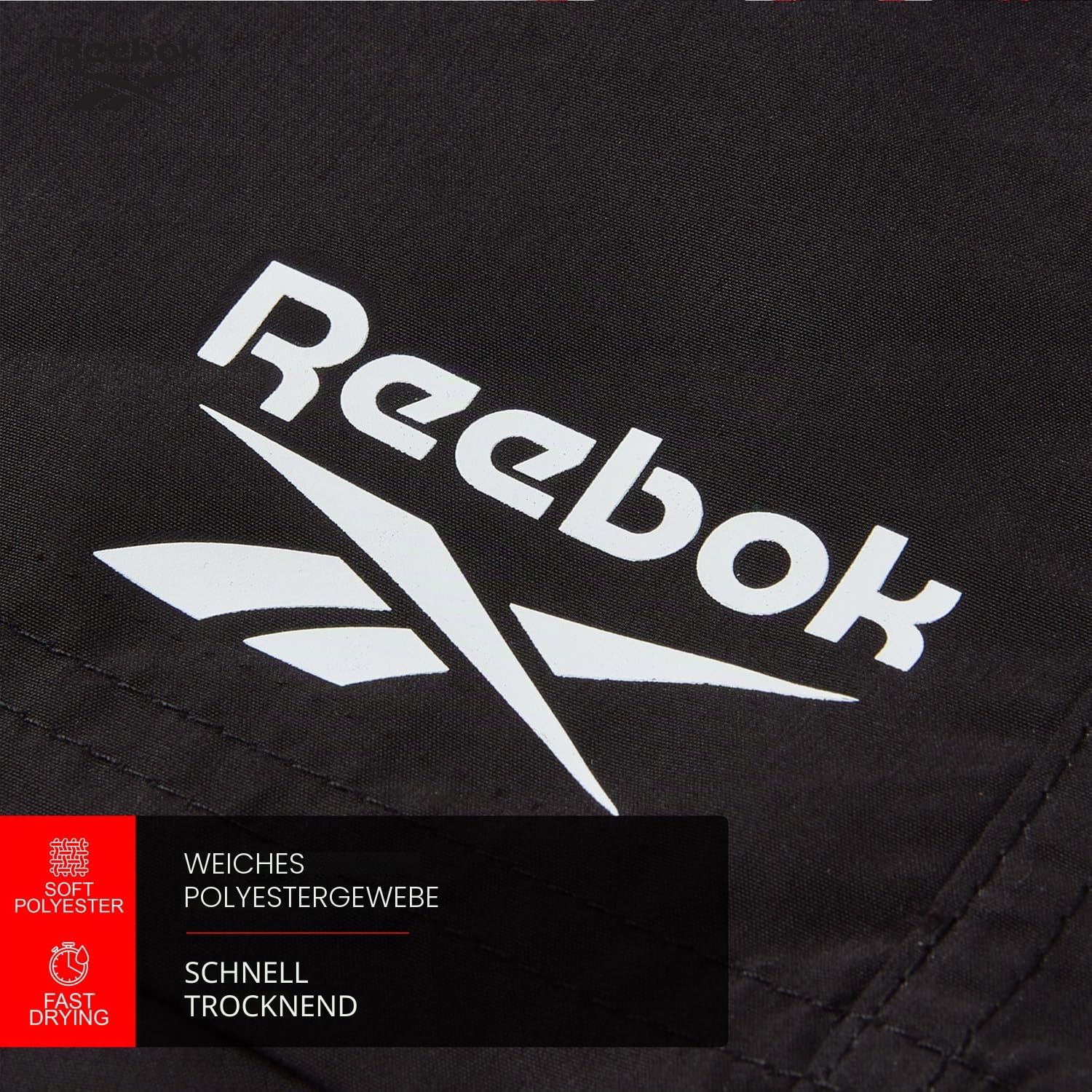 Reebok Yale Herren-Badeshorts | Leichte und atmungsaktive Polyester-Badeshorts, schnelltrocknend | Badehose für Herren zum Schwimmen