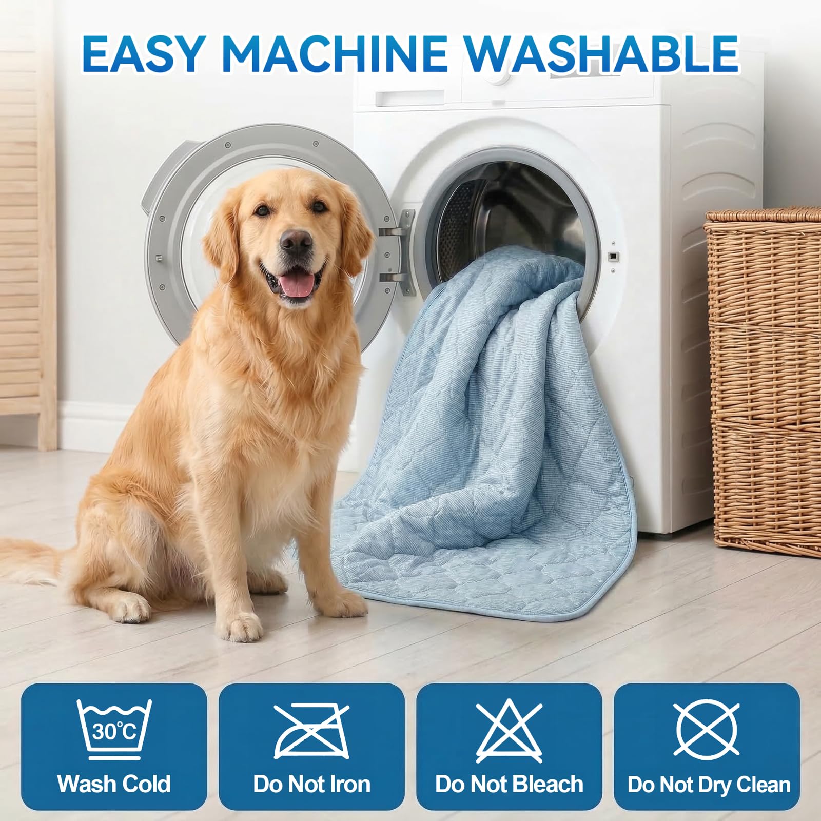 Arc-Chill Hunde-Kühlmatte, kühlende Faser und endothermische Farbwechsel, doppelseitig, kühlend und warm