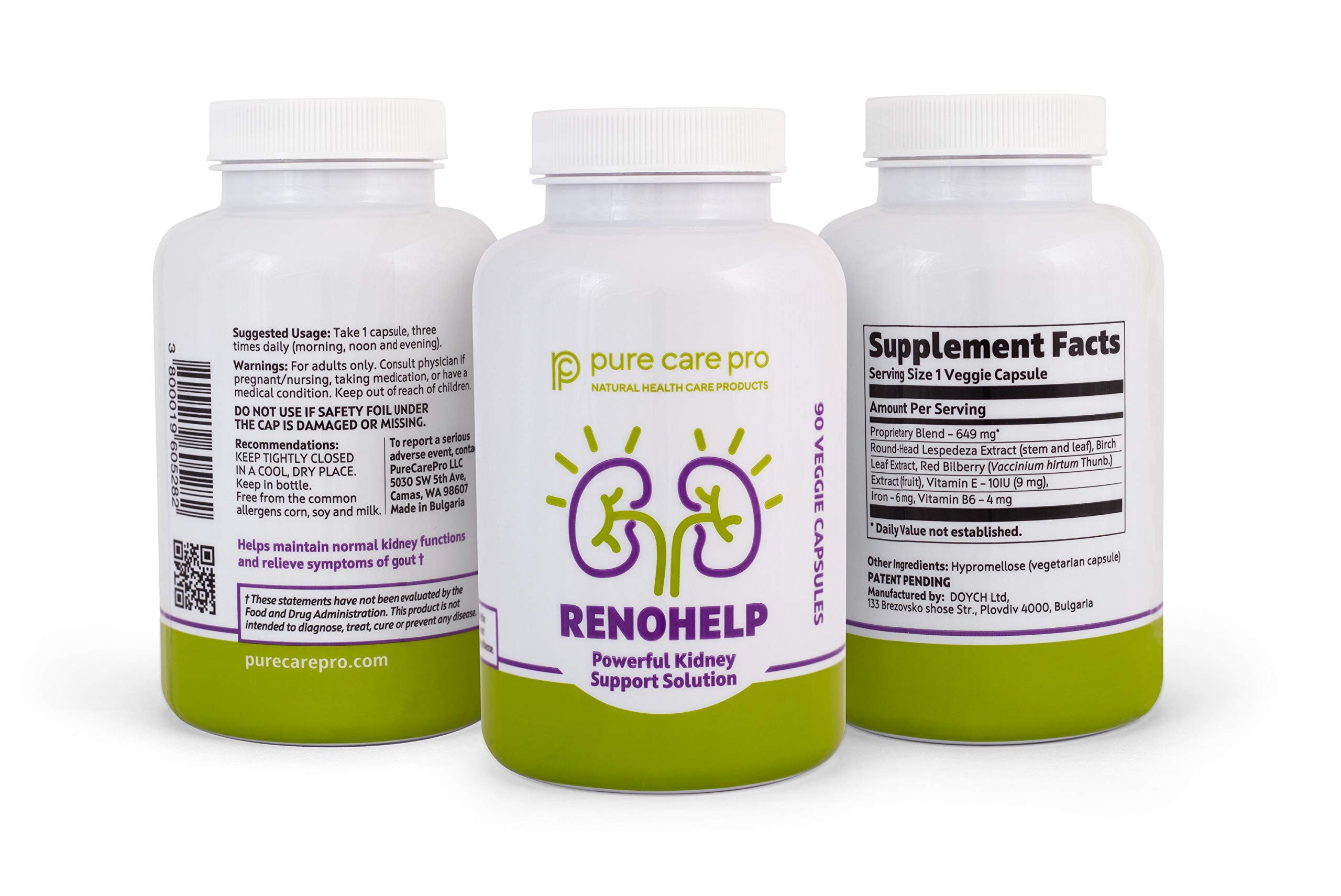 Renohelp by Pure Care Pro Powerful AllNatural Kidney Support