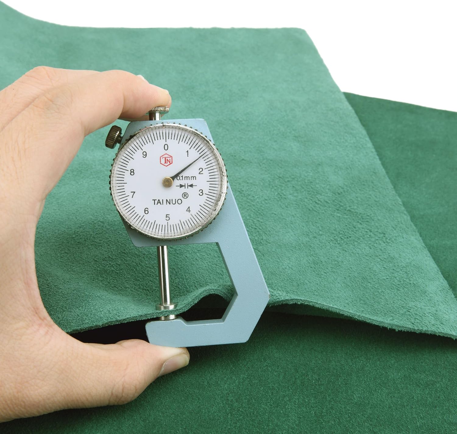 1.5mm Suede Leather Piece Soft Genuine Cow Split Leather Suede Hide Skin Leather Material for Leathercraft Sewing Accessories (TF-Blue, 12'' x 8'')