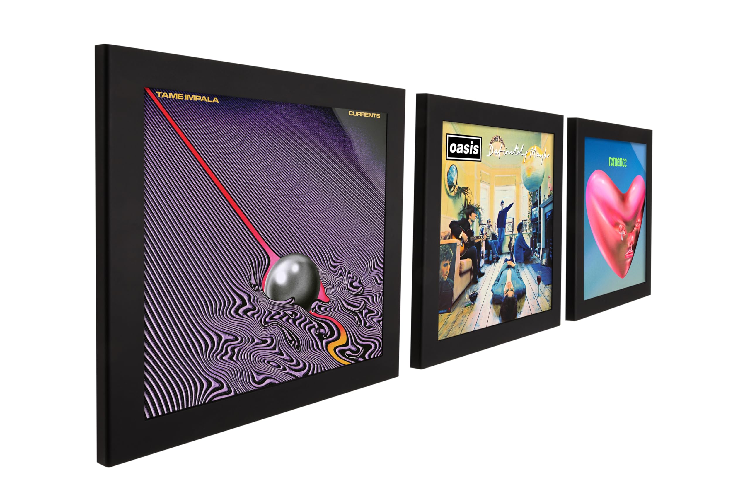 Cornice Art Vinyl flip & frame confezione tripla nera