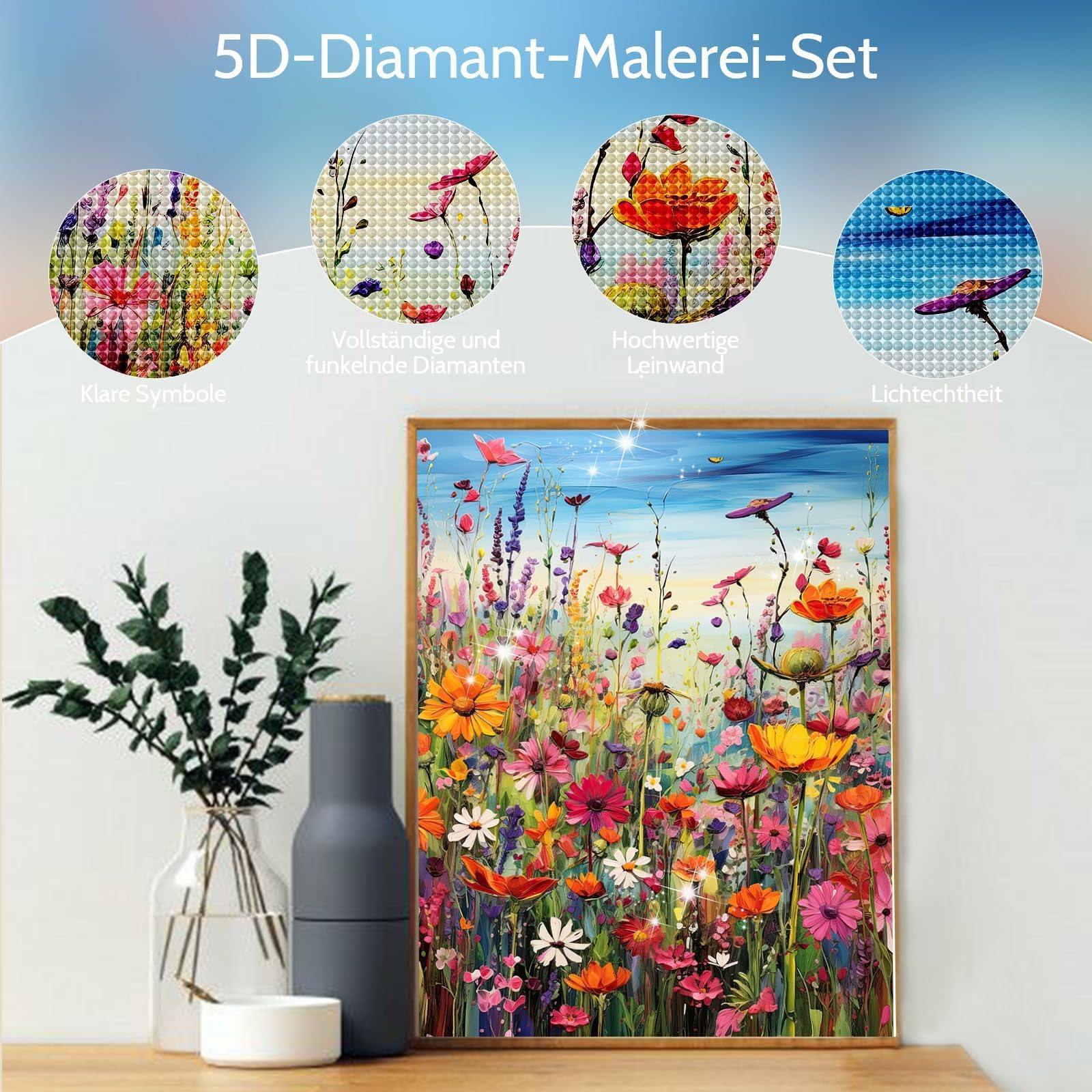 LZLHDE Diamond painting for adults, 30 x 40 cm, 5d diamond