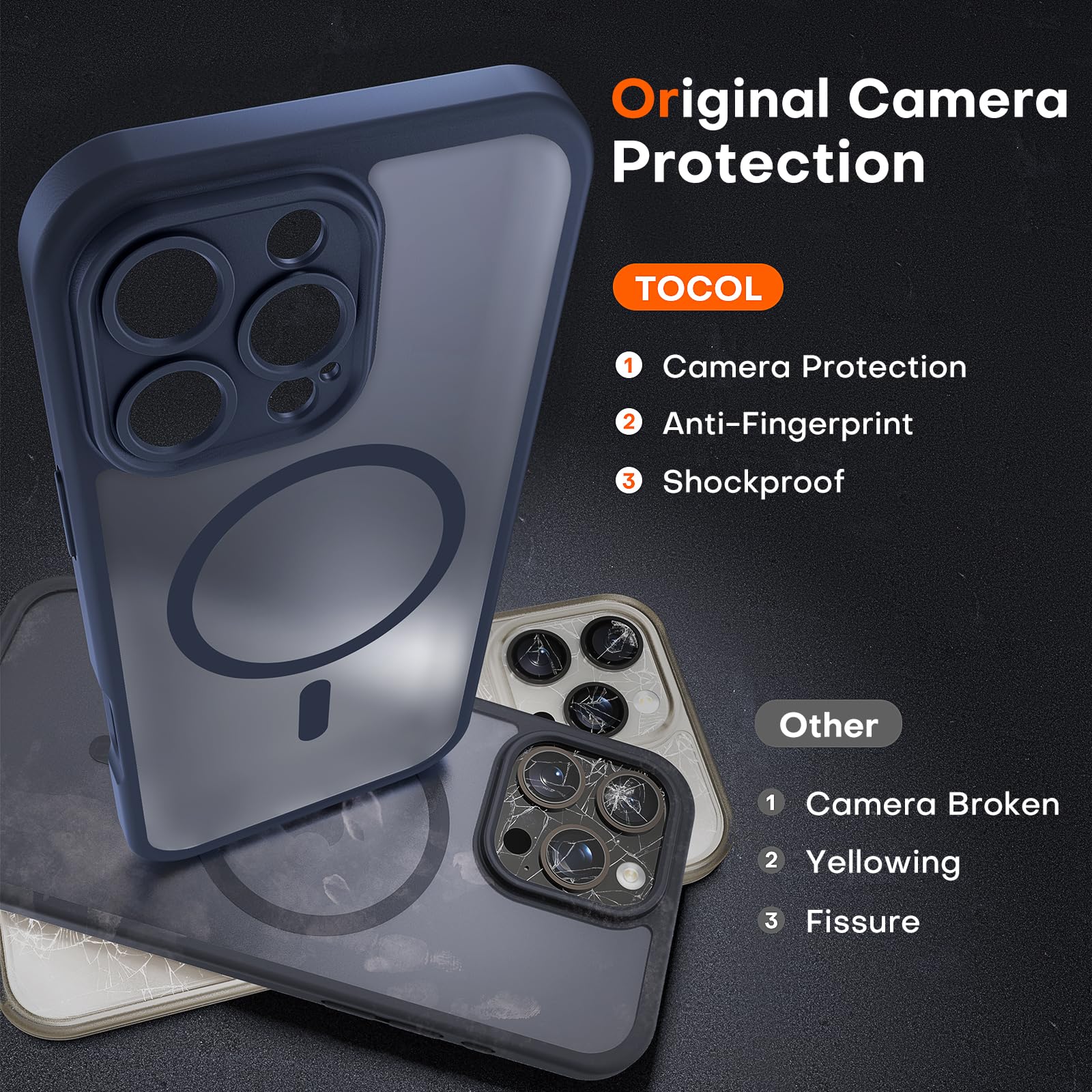 TOCOL Magnetic For IPhone 16 Pro Max Case With Camera Control - View #7