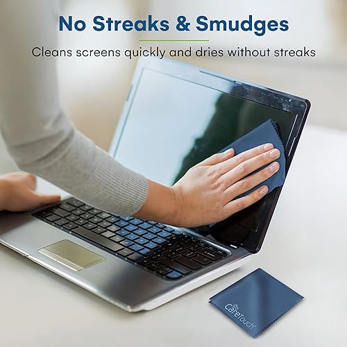 Miniatura 10 de Care Touch Paños de limpieza de microfibra paquete de 12 unidades limpia lentes teléfonos otras superficies delicadas paños de limpieza grandes sin