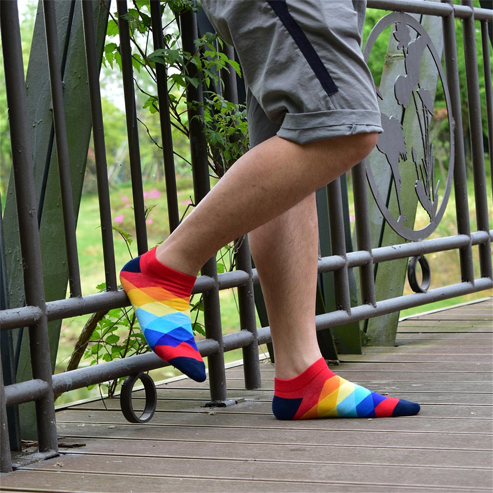 UKKO Calcetines de Hombre Calcetines Los Calcetines Cortos De Verano Invisibles De Los Calcetines De Los Calcetines De Lancha De Algodón De Color De Primavera.
