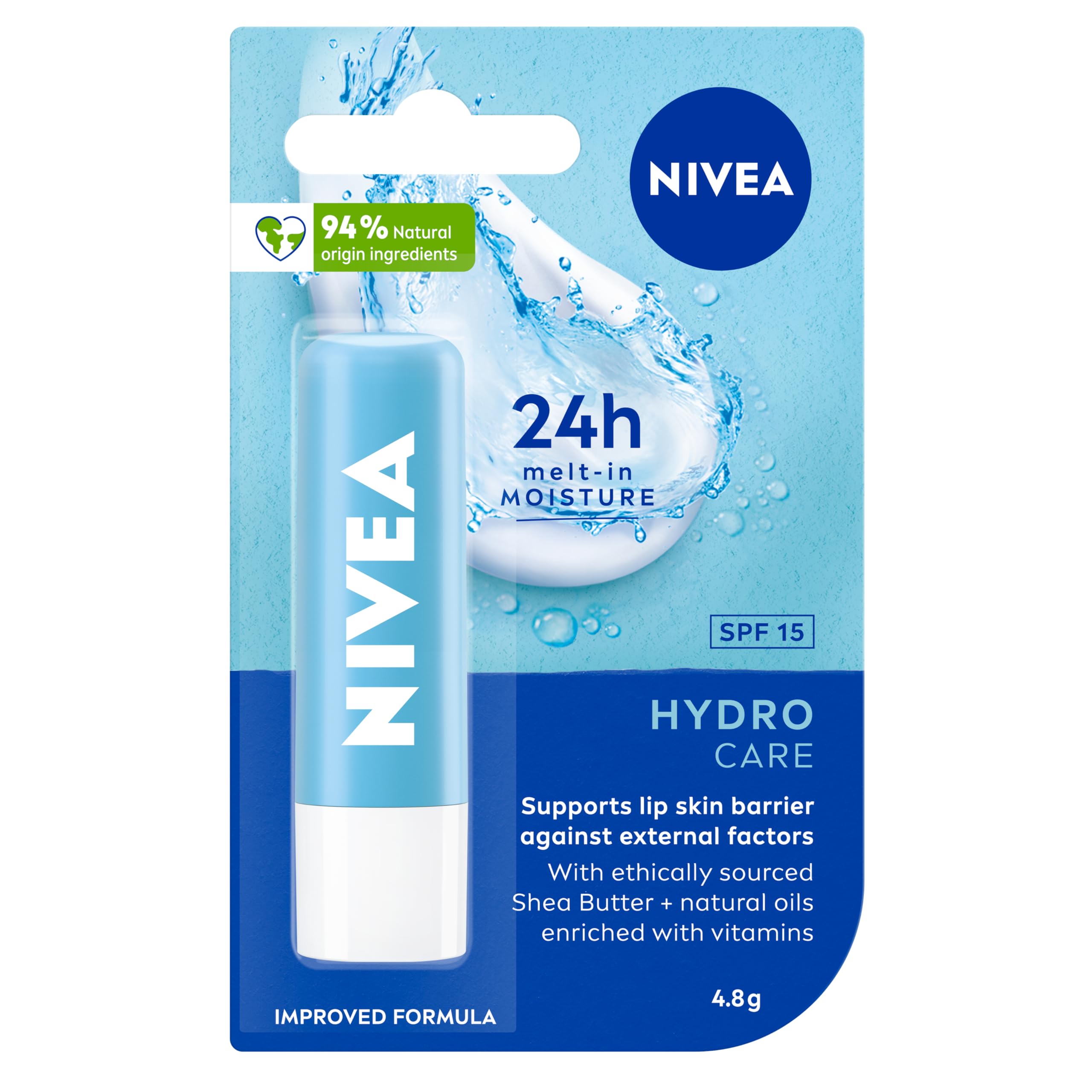 NIVEA Hydro Care Lip Balm SPF 15 4.8g