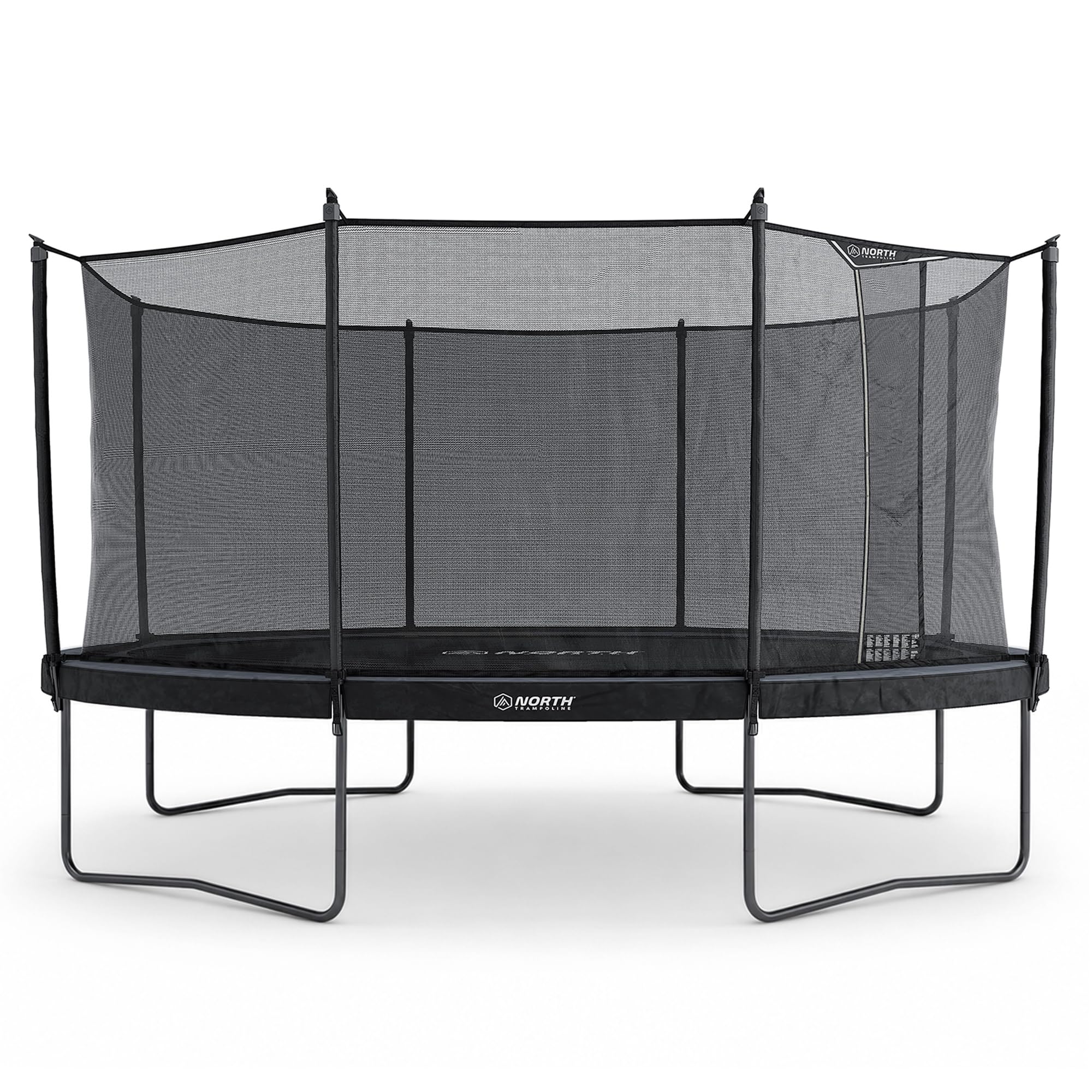 North Trampoline Pioneer Trampolin Outdoor mit Sicherheitsnetz – Prämie Gartentrampolin für Outdoor – Hohe Sprungkraft mit S400-Federn – Werkzeugloser Aufbau – Robuster Rahmen – Für Kinder & Familie