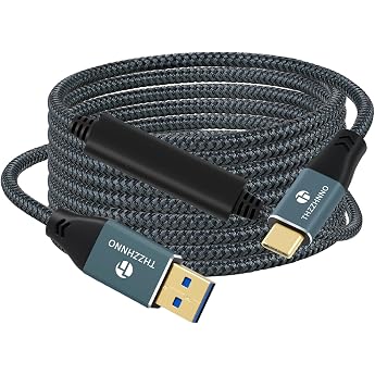 USB A to USB C Cable 8 m USB 3.1 USB 3.2 Gen2 5Gbps Data Transfer Cable for Samsung Galaxy/iPhone 15/MacBook Pro/iPad Pro