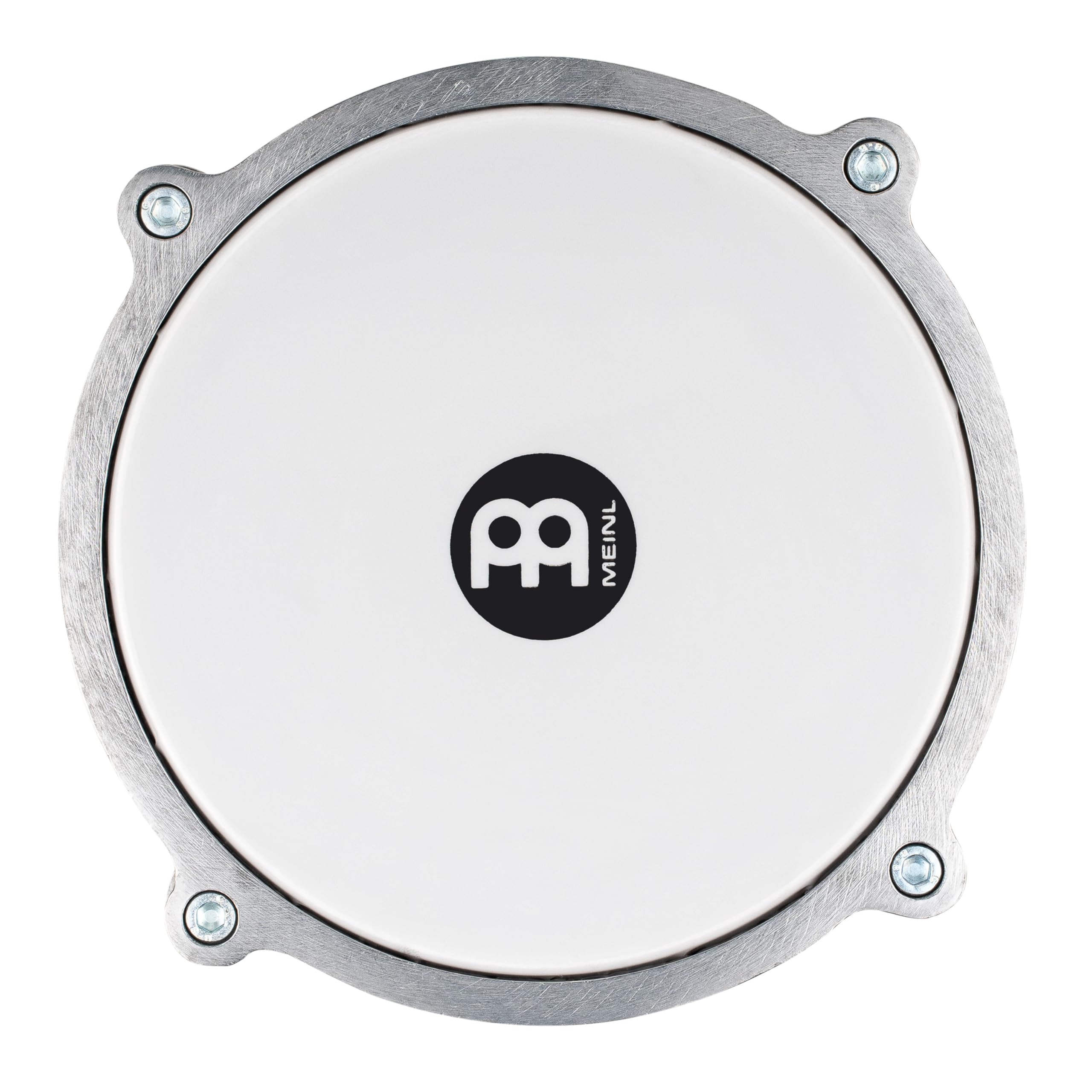 Meinl Percussion Aluminum Series Darbuka – Tamburo a Mano Medio-Grande – Con Pelle Sintetica – Diametro 6.5 Pollici – Martellato a Mano – Aluminum, Silver (HE-112)