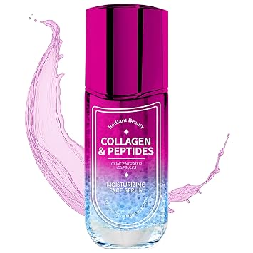Peptides Serum for Face with Collagen Dermatologist Tested, Anti Aging, Korean Skin Care Firming & Hydrating for Youthful Looking Skin Vegan Clean Beauty, Cruelty Free 1.69 Fl Oz