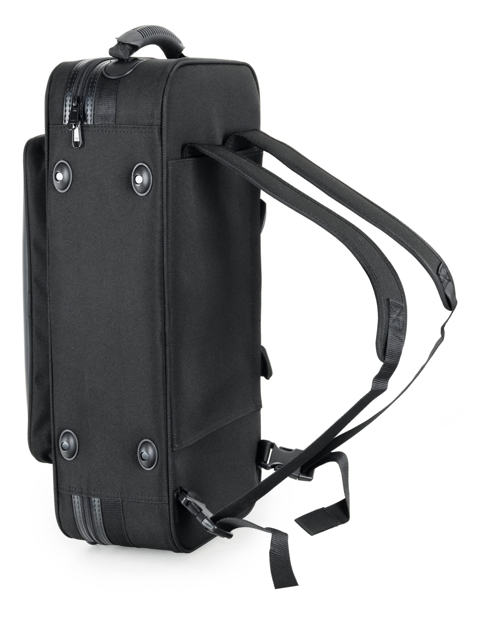 Custodia Leggera Lechgold per Tromba Bb - Lightcase per tutte le trombe comuni con valvole Perinet - Imbottitura termica - Tasca esterna - Set zaino - Bocchino e accessori - Nero