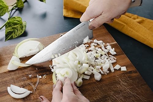 Miniatura 6 de Cuchillo de chef, cuchillo de cocina profesional de 8 pulgadas, cuchillo alemán de acero inoxidable de alto carbono ultra afilado, cuchillos de chef