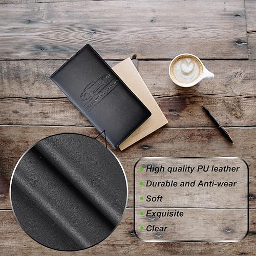 Miniatura 3 de Soporte de alta calidad para registro y seguro de automóvil, tarjetero de seguro de registro negro, organizador de guantera hace que tus documentos