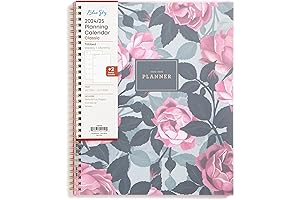 Roosevelt Pink 2024-2025 Academic Year Blue Sky Weekly & Monthly Planner