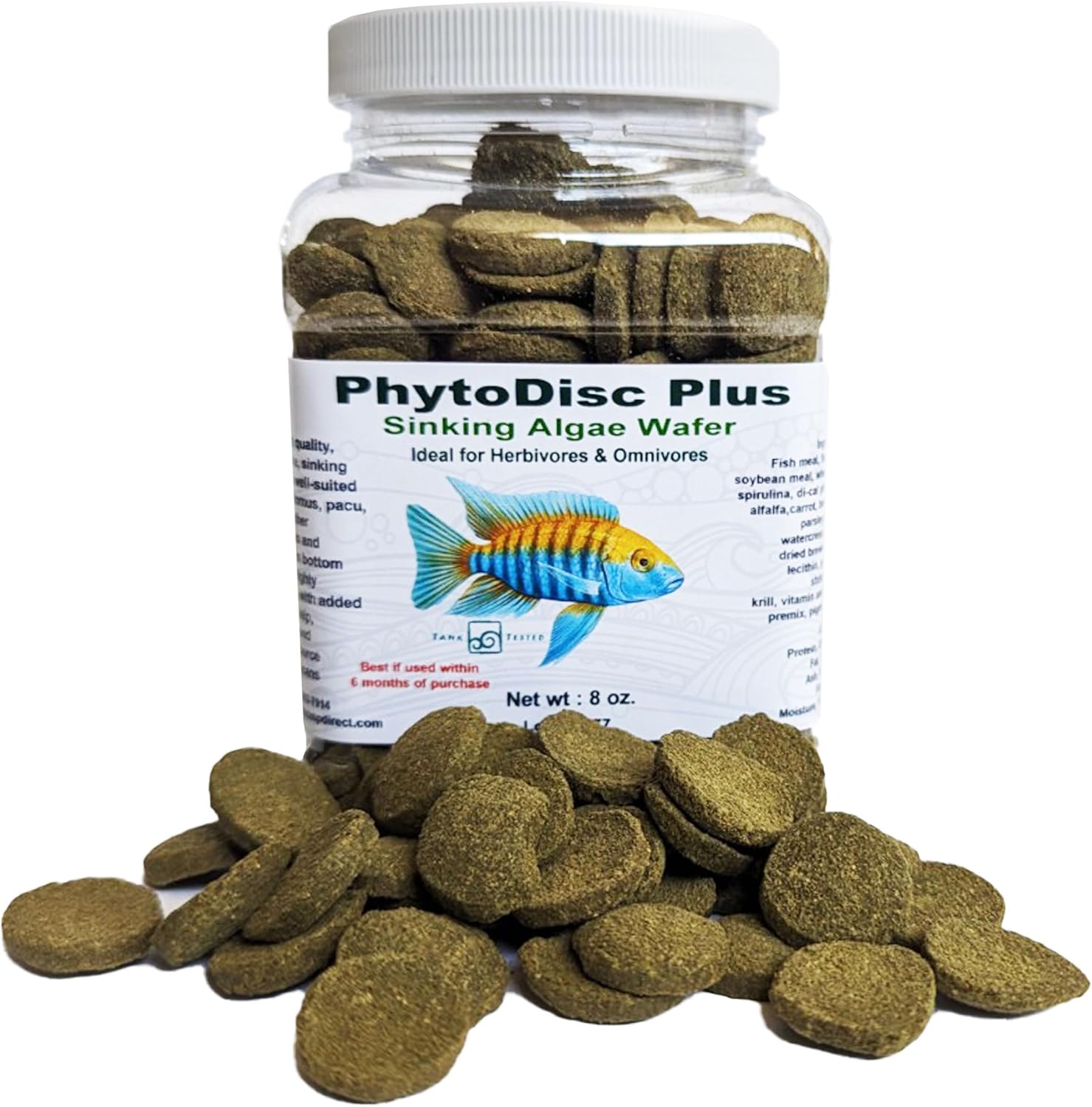 PhytoDisc Plus Spirulina Aae Sinking Wafers