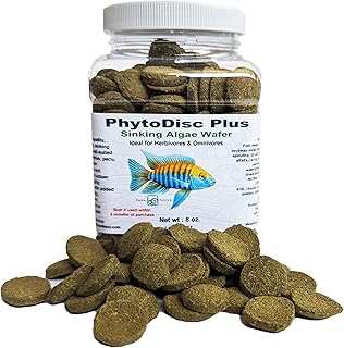 Brine Shrimp Direct PhytoDisc Plus Spirulina Algae Sinking Wafers, 8 oz