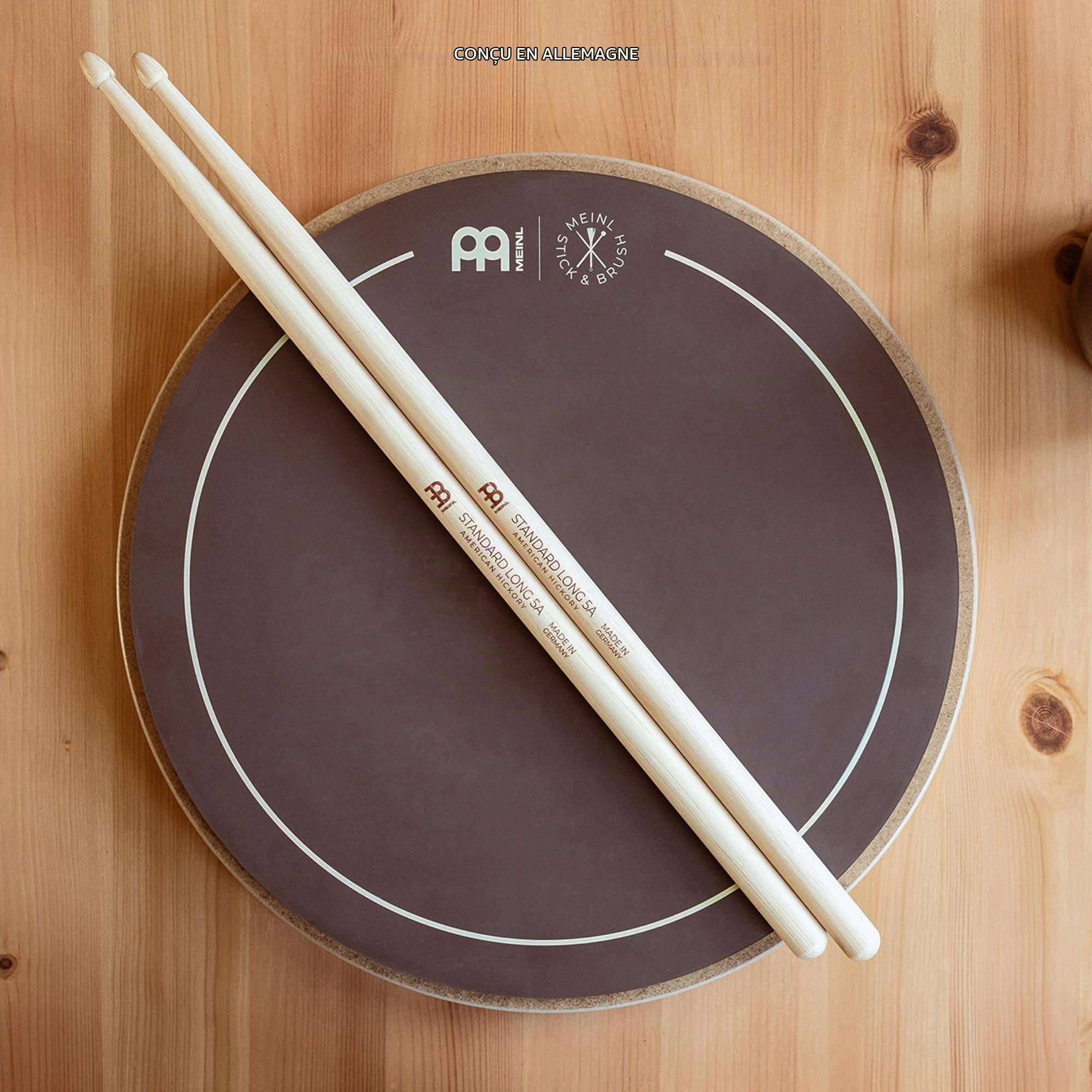 Meinl Stick & Brush Practice Pad - 12" - Drumset Accessories (SB509)